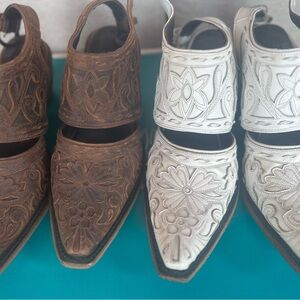 Elegant Floral Embroidered Women's Mules